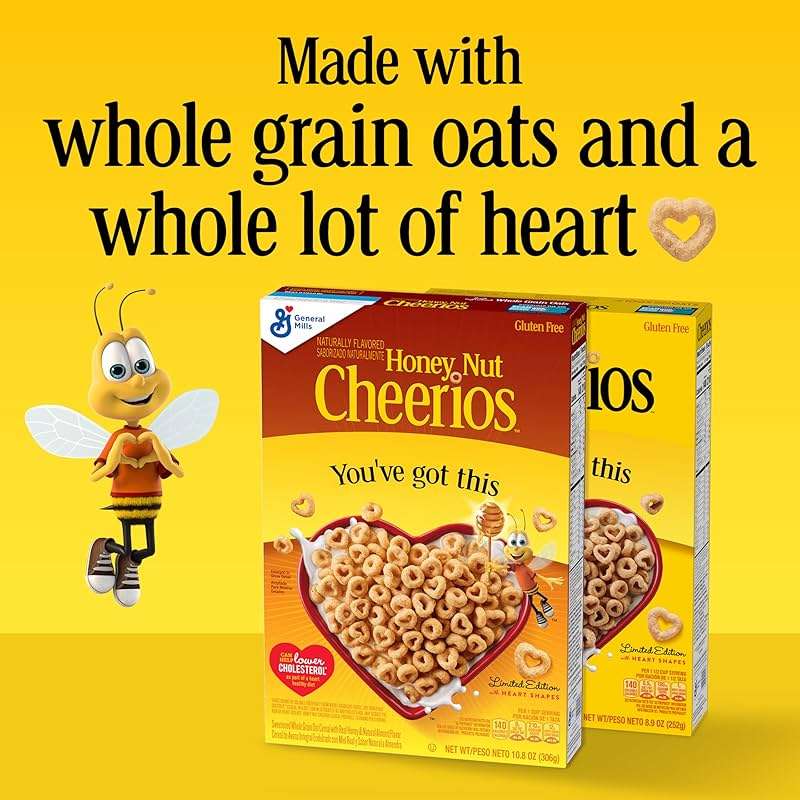 Honey Nut Cheerios, Heart Healthy Gluten Free Breakfast Cereal with Whole Grain Oats, 10.8 oz - Image 5