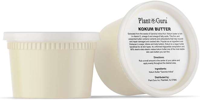 Plant Guru Raw Kokum Butter 16 oz. / 1 lb. 100% Pure Natural Cold Pressed - Great for Skin, Body and Hair Moisturizer, DIY Creams, Balms, Lotions and Soap Making. - Image 3
