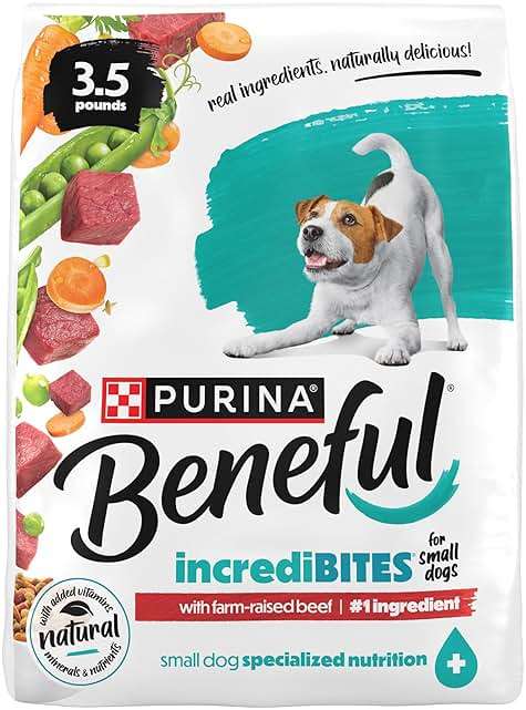 Purina Beneful Incredibites With Farm-Raised Beef Natural Small Breed Dry Dog Food With Added Vitamins, Minerals and Nutrients - (Pack of 4) 3.5 lb. Bags - Image 1