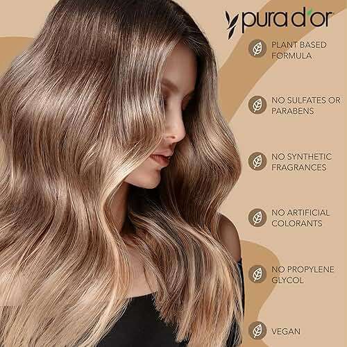 PURA D'OR Clinically Formulated Biotin Shampoo - Daily Hair Care Routine For Thinning Hair - 2X Concentrated 17+ Key Herbal Blend Hair Thickening Products For Women & Men, Botanical Zen Scent 16 Fl Oz - Image 3
