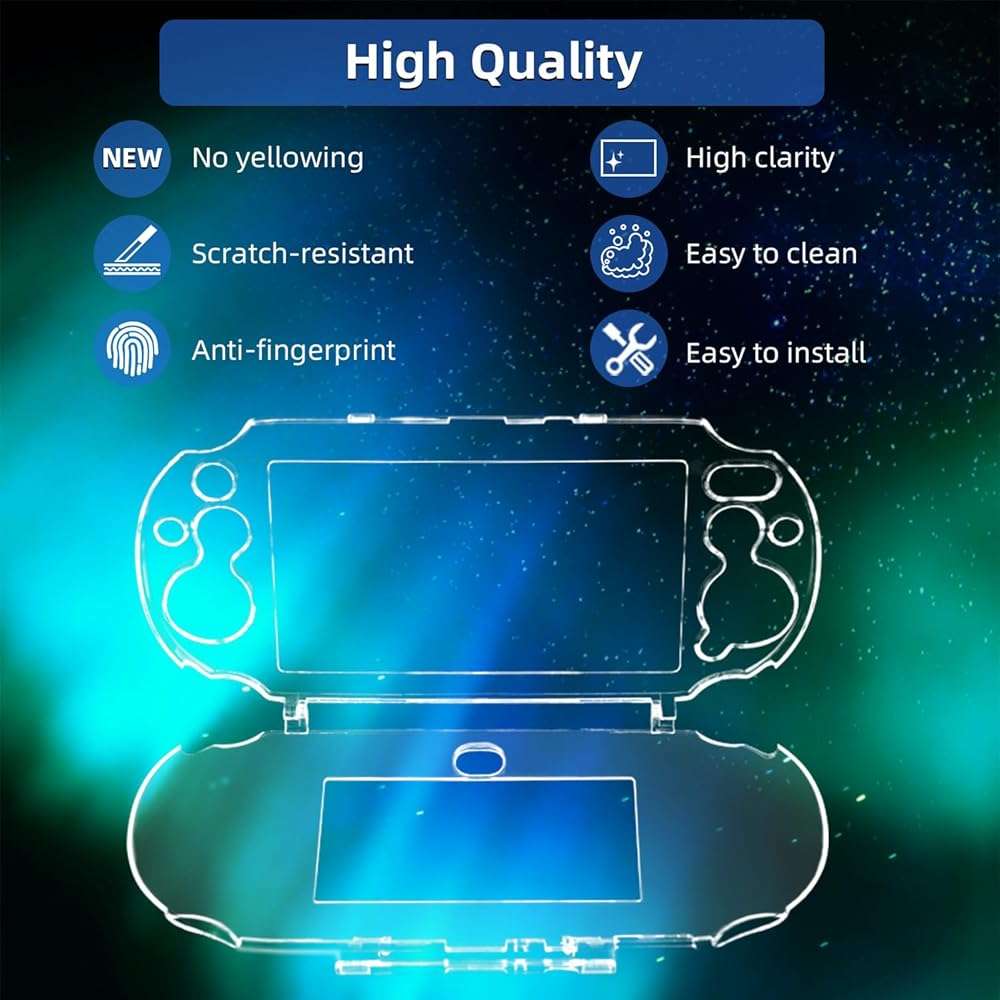 OSTENT Protective Clear Crystal Hard Guard Case Cover for Sony PS Vita PSV 2000 PCH-2000 - Image 3