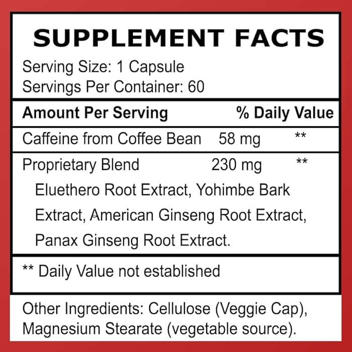Herbal Nitro Extreme Energy Pills - 6 to 10 Hour Boost, No Crash or Jitters Maximum Strength Natural Energy Supplement for Women & Men - Fatigue, Focus & Motivation (60 Count) - Image 6
