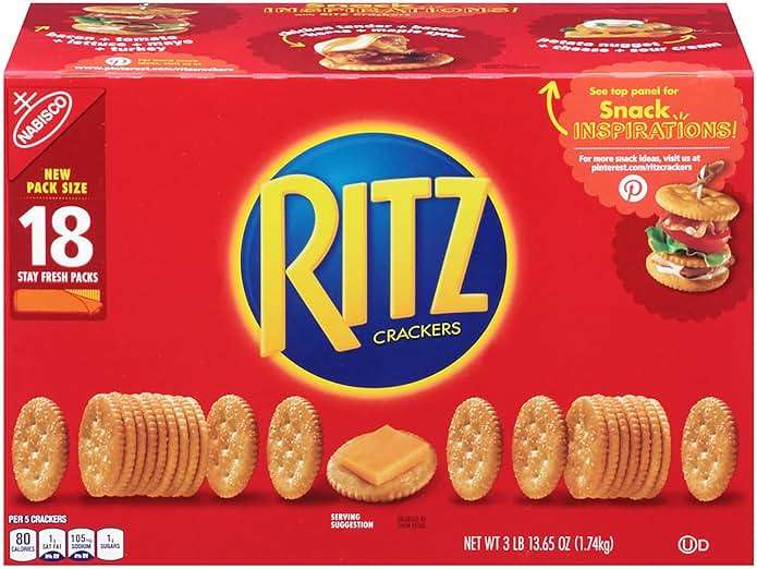 Product of ritz Crackers, 61.6 oz. (18 pk.) - Crackers [Bulk Savings] - Image 1