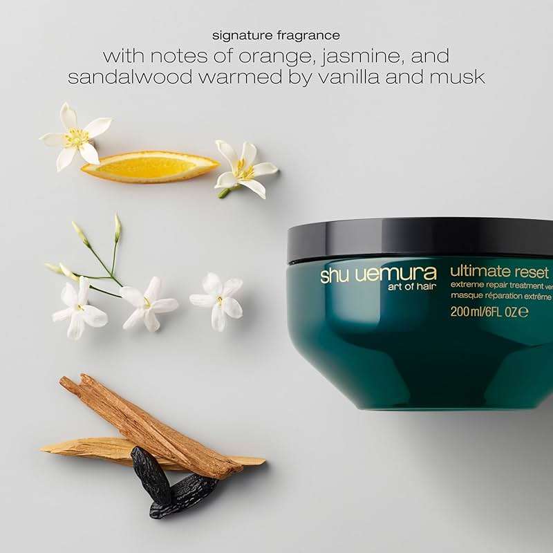 shu uemura art of hair ultimate reset extreme repair mask for very damaged hair - formulated with japanese rice extract to prevent split ends and breakage, deeply conditions and nourishes hair - Image 6