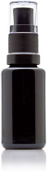 Infinity Jars 20 Ml (.67 fl oz) Black Ultraviolet Glass Fine Mist Spray Bottle Cleaning Products Refillable Containers Homemade Perfume Blends Room, Sprays Bath Beauty Hair, Screw Top Bottles 3-Pack - Image 1
