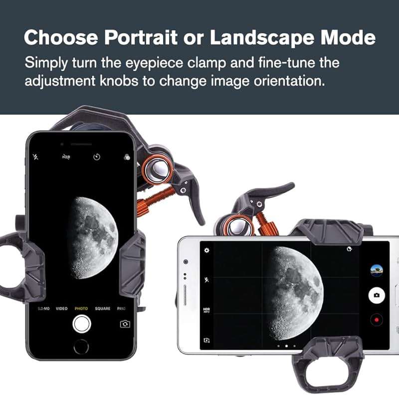 Celestron – NexYZ – Universal Smartphone Adapter for Telescope, Binoculars & Spotting Scopes – 3-Axis Precision Alignment – Capture Images & Video Through Your Optics – Compact and Travel-Friendly - Image 7