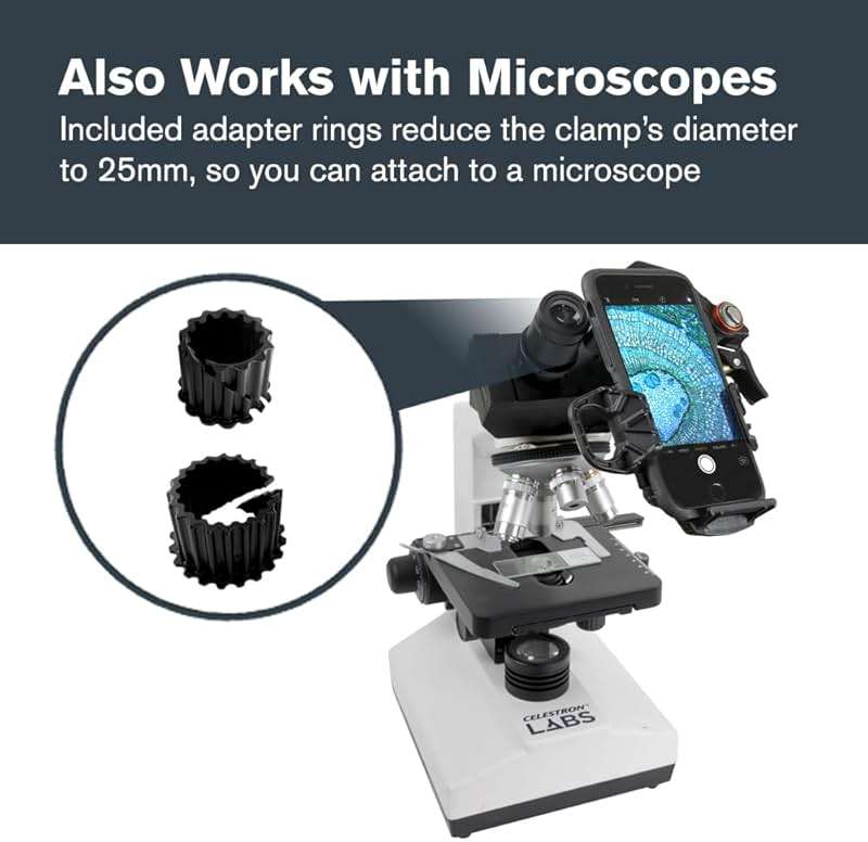 Celestron – NexYZ – Universal Smartphone Adapter for Telescope, Binoculars & Spotting Scopes – 3-Axis Precision Alignment – Capture Images & Video Through Your Optics – Compact and Travel-Friendly - Image 10