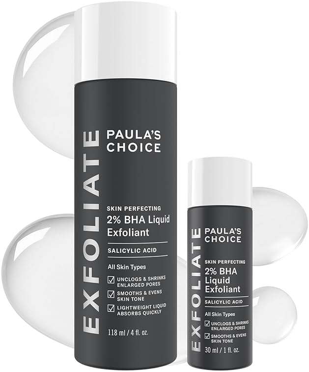 Paula's Choice SKIN PERFECTING 2% BHA Liquid Exfoliant with Salicylic Acid, Facial Polish for Pores, Wrinkles & Fine Lines, Suitable for Blackhead-Prone Skin, Fragrance-Free - Image 1