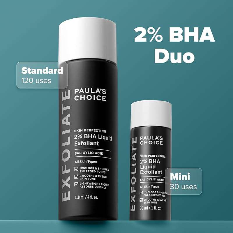 Paula's Choice SKIN PERFECTING 2% BHA Liquid Exfoliant with Salicylic Acid, Facial Polish for Pores, Wrinkles & Fine Lines, Suitable for Blackhead-Prone Skin, Fragrance-Free - Image 8