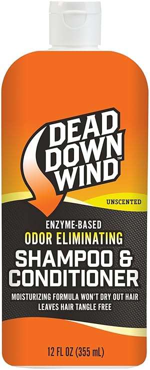 Dead Down Wind Shampoo & Conditioner | 12 oz Bottle | Odor Eliminator, Hunting Accessories | Gentle Shampoo & Conditioner for Hunting | Safe for Sensitive Skin, Orange, Model:121218 - Image 1