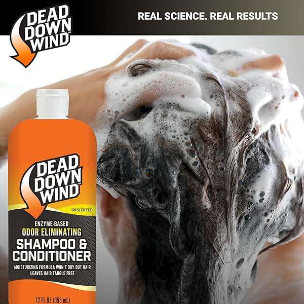 Dead Down Wind Shampoo & Conditioner | 12 oz Bottle | Odor Eliminator, Hunting Accessories | Gentle Shampoo & Conditioner for Hunting | Safe for Sensitive Skin, Orange, Model:121218 - Image 6
