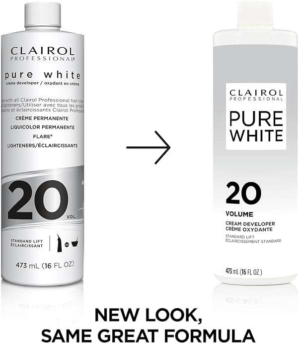 Clairol Professional Pure White 20 Volume Hair Developers for Lightening & Gray Coverage - Image 2