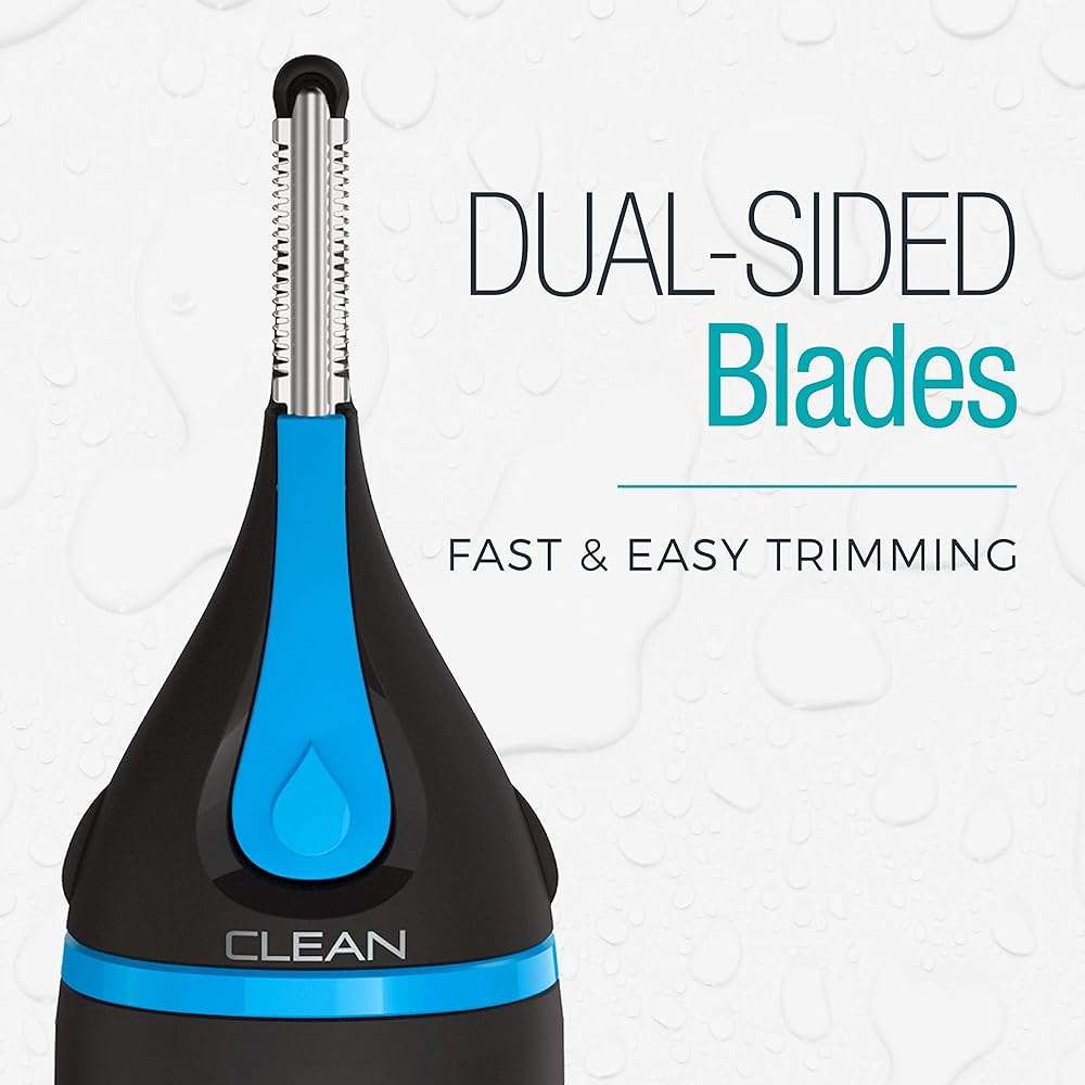 Remington Nose, Ear & Eyebrow Trimmer – Dual Edge Precision Blades, CLEANBoost Easy-Clean System, Waterproof Wet/Dry Groomer, Rotary + Detail Heads, Eyebrow Comb Included - Image 3