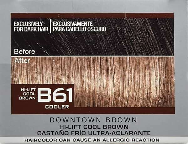 L'Oreal Paris Feria Multi-Faceted Shimmering Permanent Hair Color, B61 Downtown Brown (Hi-Lift Cool Brown), 1 Hair Dye Kit (Pack of 2) - Image 9