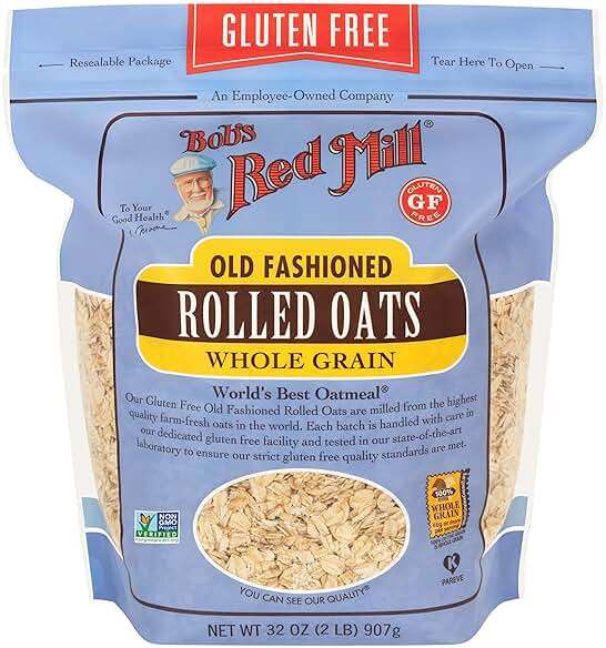 Bob's Red Mill Gluten Free Old Fashioned Rolled Oats, 32oz (Pack of 4) - Gluten Free, Non GMO, Whole Grain, Vegan, Kosher - Image 3