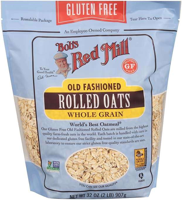 Bob's Red Mill Gluten Free Old Fashioned Rolled Oats, 32oz (Pack of 4) - Gluten Free, Non GMO, Whole Grain, Vegan, Kosher - Image 4