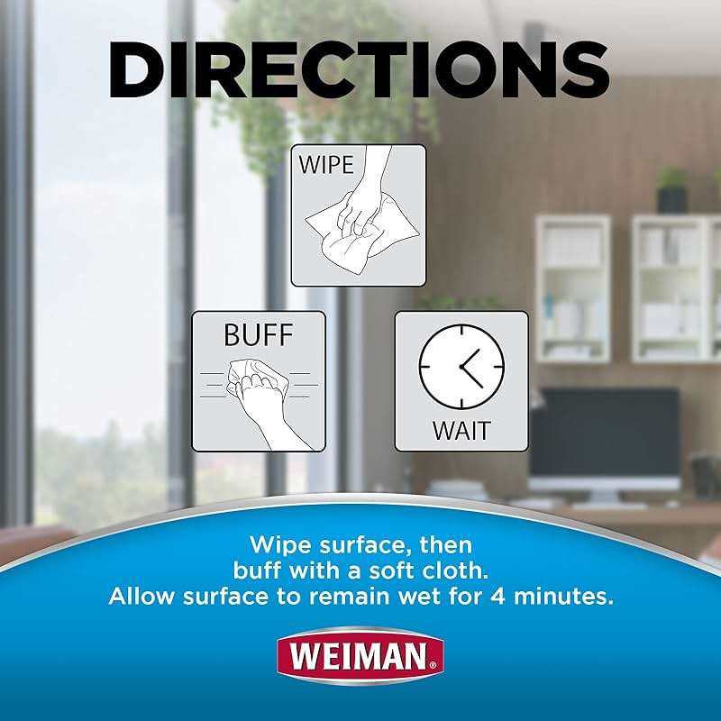Weiman Electronic Screen Cleaner Wipes - 4 Pack Clean Your Laptop, Computer, TV, and All Electronic Equipment - Electronic Wipes - 30 Count - Image 4