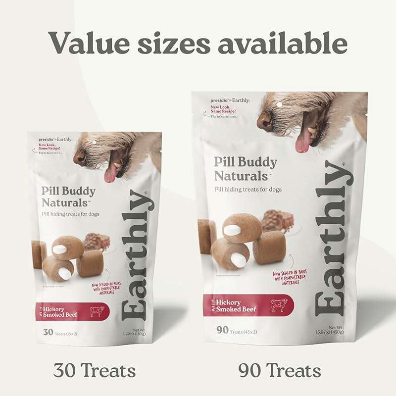 Presidio Earthly Pill Buddy Naturals - Duck (Chicken-Free) Pill Hiding Treats for Dogs - Pill Pocket for Any Size Medication - 30 Servings - Image 6