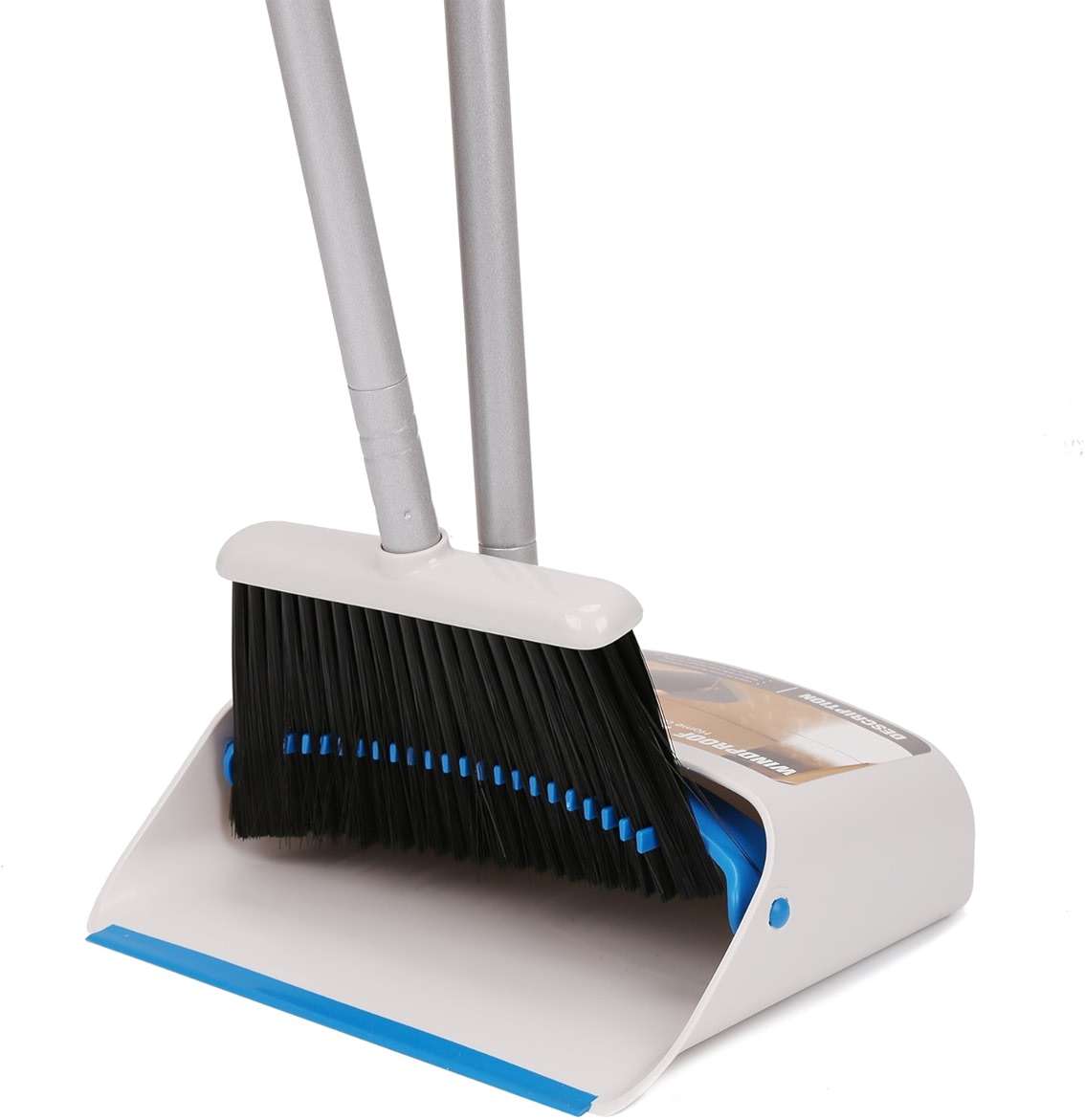 TreeLen Long Handle Broom and Dustpan Set,Upright Dust Pan Combo for Home, Kitchen, Room, Office, Lobby Floor Use Without Bending - Image 8