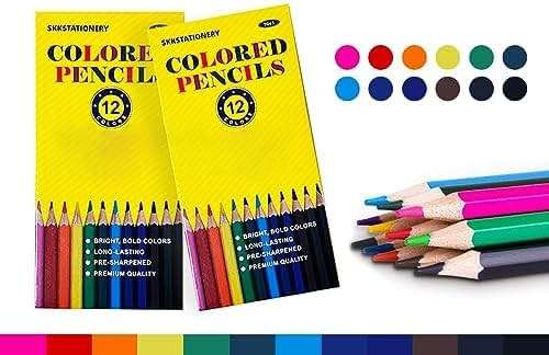 SKKSTATIONERY 144Pcs Colored Pencils, Pre-sharpened, coloring pencils Bulk Back to School Supplies For Teachers 12 Colors, 12pcs/box, Total: 144Pcs. - Image 3