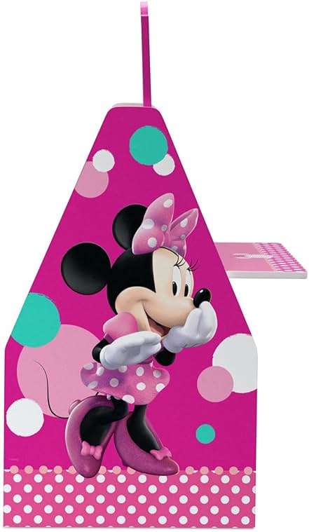 Delta Children Deluxe Kids Art Table | Easel, Desk, Stool, Toy Organizer, Disney Minnie Mouse - Image 6