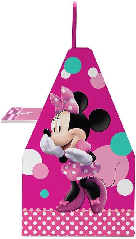 Delta Children Deluxe Kids Art Table | Easel, Desk, Stool, Toy Organizer, Disney Minnie Mouse - Image 9