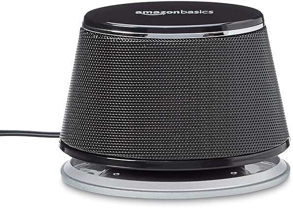 Amazon Basics Stereo 2.0 Speakers for PC or Laptop with Volume Control, 3.5mm Aux Input, USB-Powered, 1 Pair, Black - Image 4
