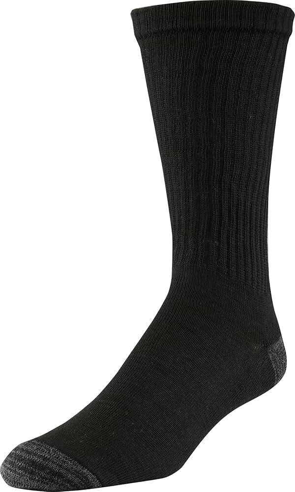 Gildan Men's Polyester Half Cushion Crew Socks, 12-pairs - Image 2