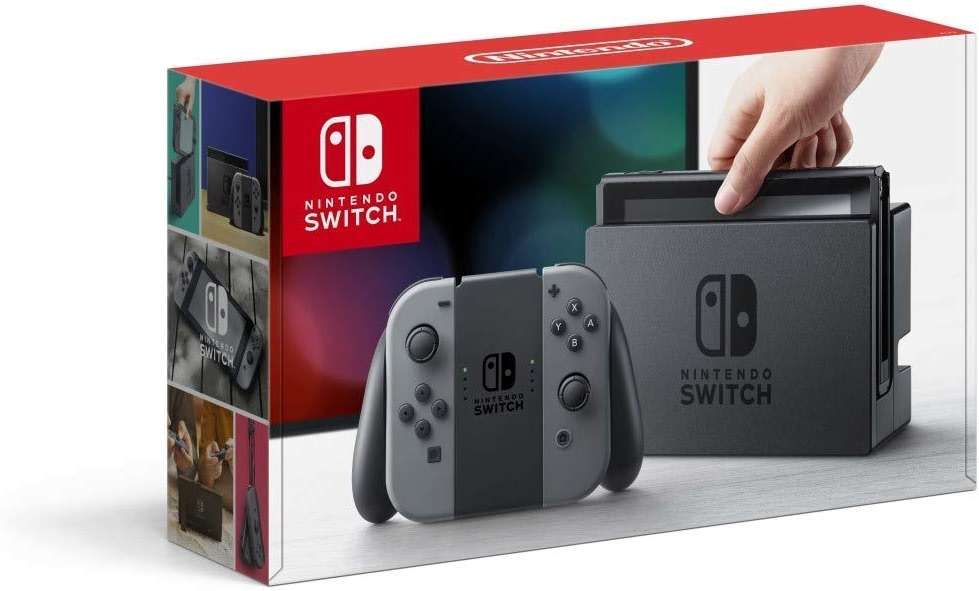 Nintendo Switch Console Gray Joy-Con (Renewed) - Image 1