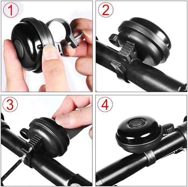 Accmor Classic Bike Bell, Aluminum Bicycle Bell, Loud Crisp Clear Sound Bicycle Bike Bell for Adults Kids - Image 4
