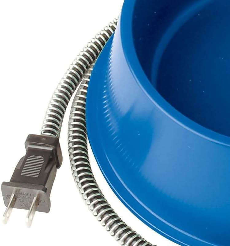 Farm Innovators 1 Quart Plastic Heated Pet Bowl with Anti Chew Cord and 25 Watts of Power for Rabbits, Dogs, Cats, and All Breed Sizes, Blue - Image 7