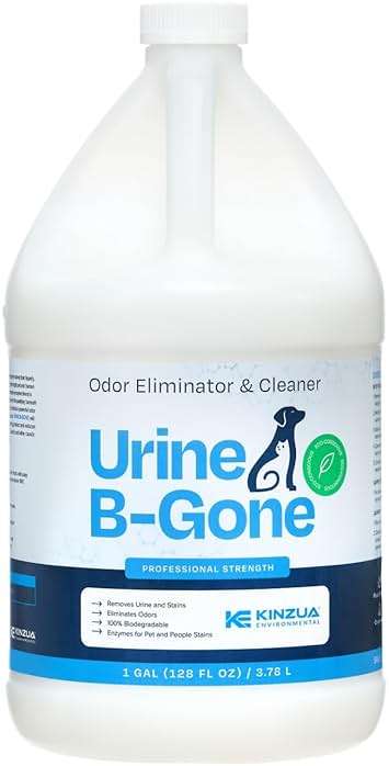 Urine B-Gone, Professional Enzyme Odor Eliminator & Pet Stain Remover, Human, Cat & Dog Urine Cleaner, Effective on Laundry, Carpets & More, Original Scent, 1 Gallon - Image 1