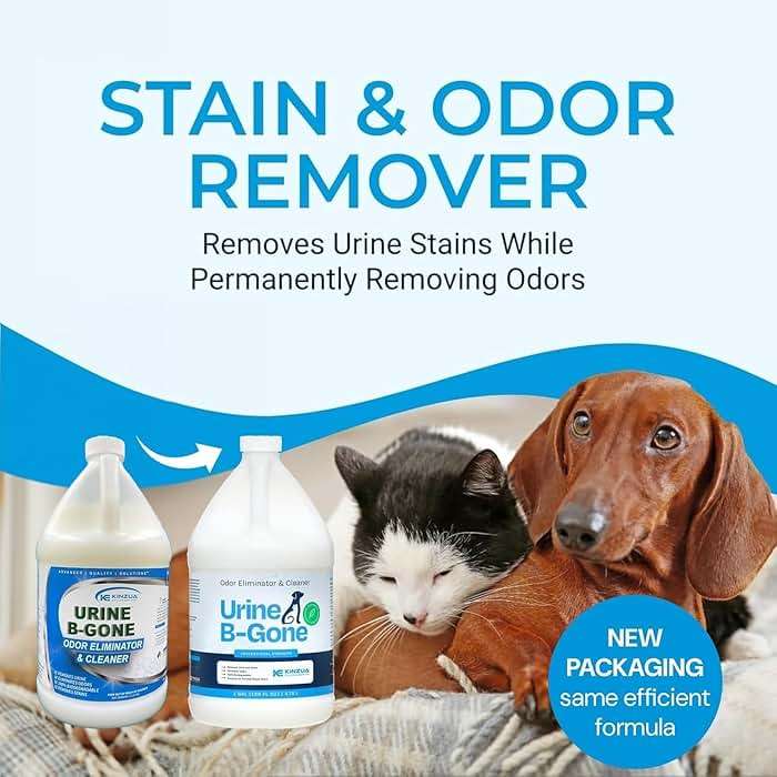 Urine B-Gone, Professional Enzyme Odor Eliminator & Pet Stain Remover, Human, Cat & Dog Urine Cleaner, Effective on Laundry, Carpets & More, Original Scent, 1 Gallon - Image 2