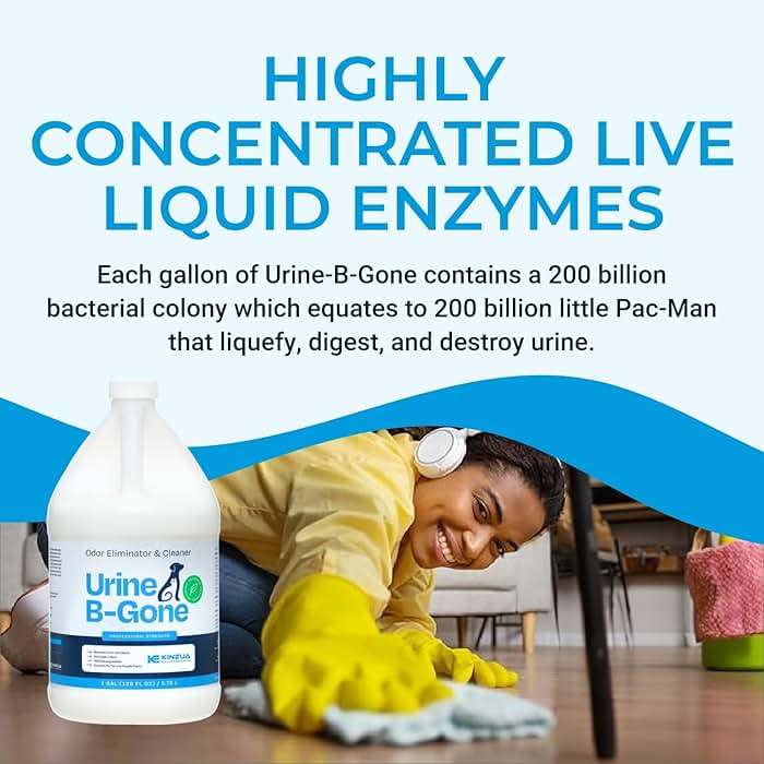 Urine B-Gone, Professional Enzyme Odor Eliminator & Pet Stain Remover, Human, Cat & Dog Urine Cleaner, Effective on Laundry, Carpets & More, Original Scent, 1 Gallon - Image 6