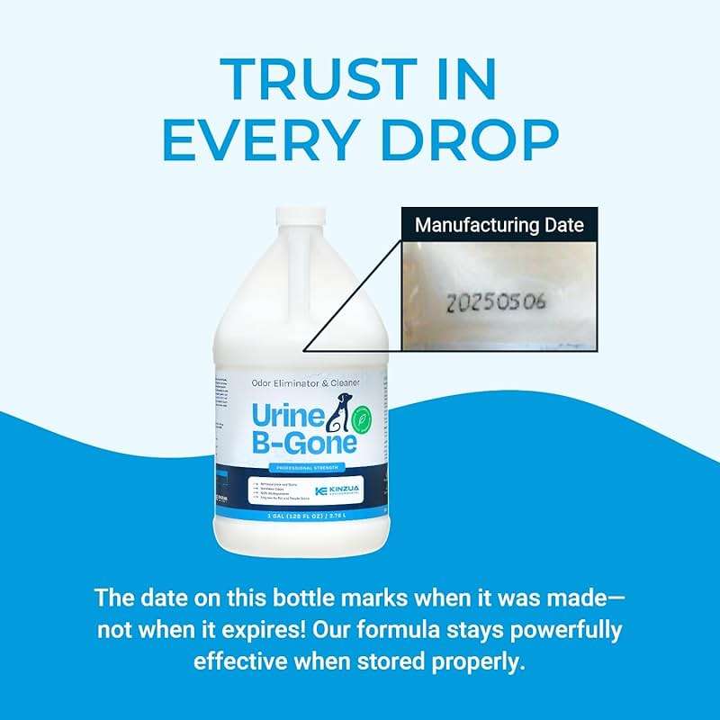 Urine B-Gone, Professional Enzyme Odor Eliminator & Pet Stain Remover, Human, Cat & Dog Urine Cleaner, Effective on Laundry, Carpets & More, Original Scent, 1 Gallon - Image 7