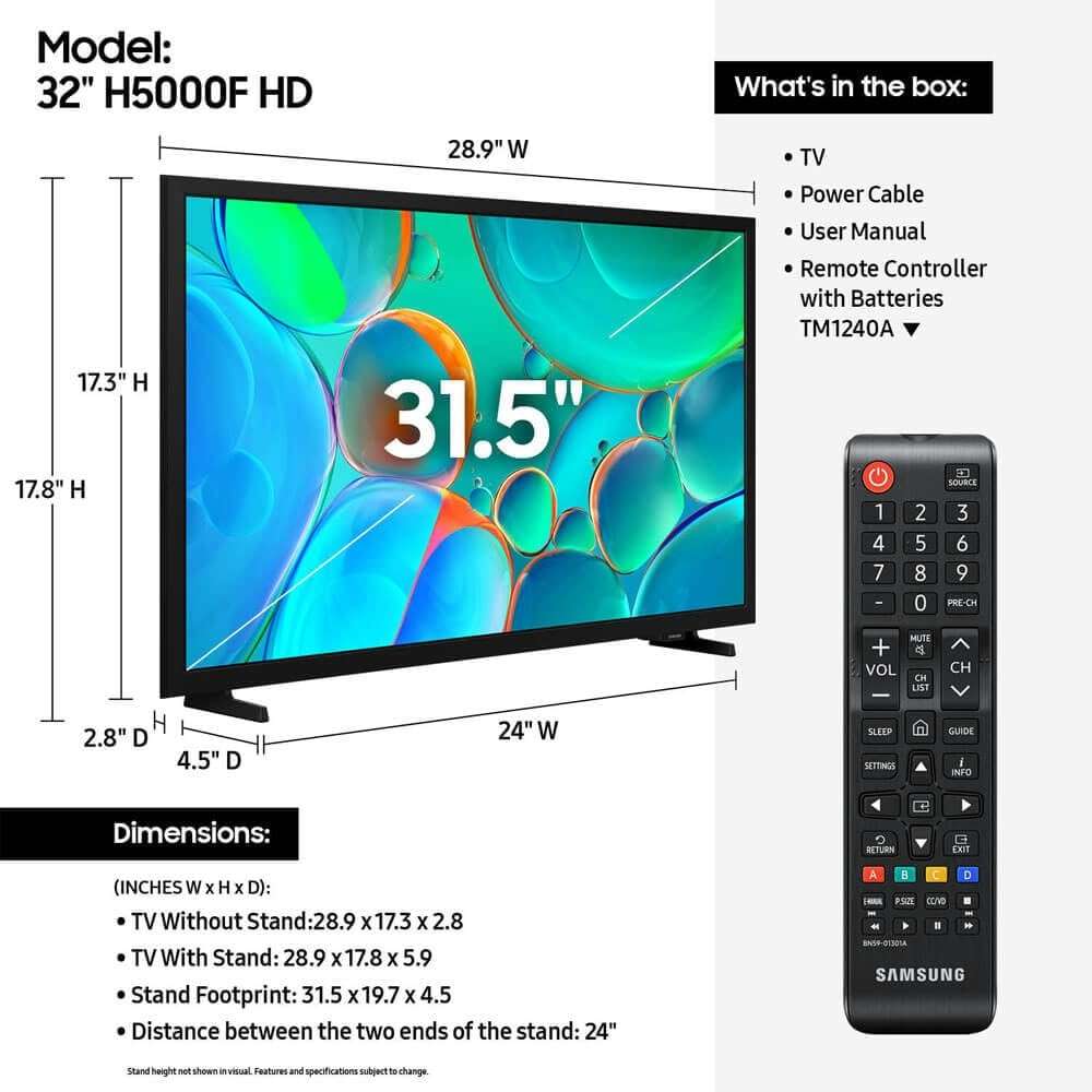 SAMSUNG 32-inch Class LED Smart FHD TV 720P (UN32M4500BFXZA) - Image 2