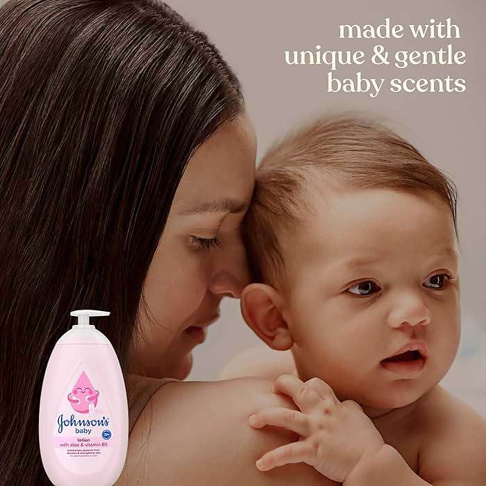 Johnson's Baby lotion with coconut oil, aloe vera & vitamin b5, 72 hour hydration, gentle baby moisturizer, hypoallergenic, safe for newborns, helps protect from dryness, 27.1 fl oz - Image 5