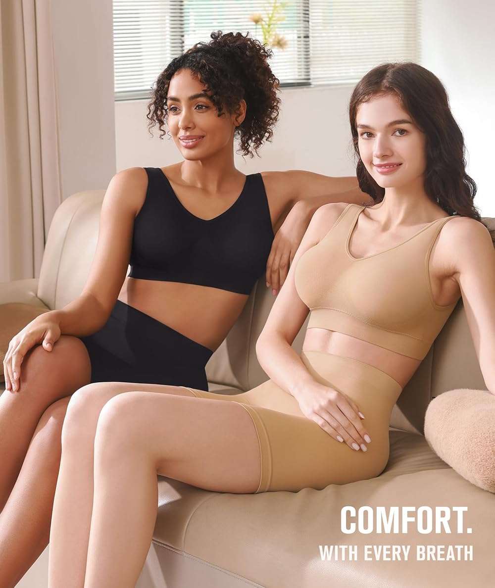 BESTENA Sports Bras for Women, Seamless Comfortable Yoga Bra with Removable Pads - Image 2