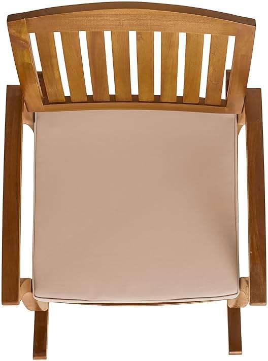 Christopher Knight Home Selma Acacia Rocking Chairs with Cushions, 2-Pcs Set, Teak Finish - Image 9
