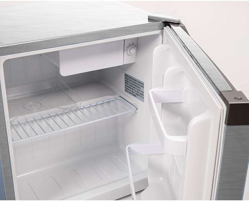 Frigidaire Retro Compact Mini Fridge with Freezer Compartment, Chrome Handles, Built-in Water Dispenser, (1.8 cu ft) - Image 6