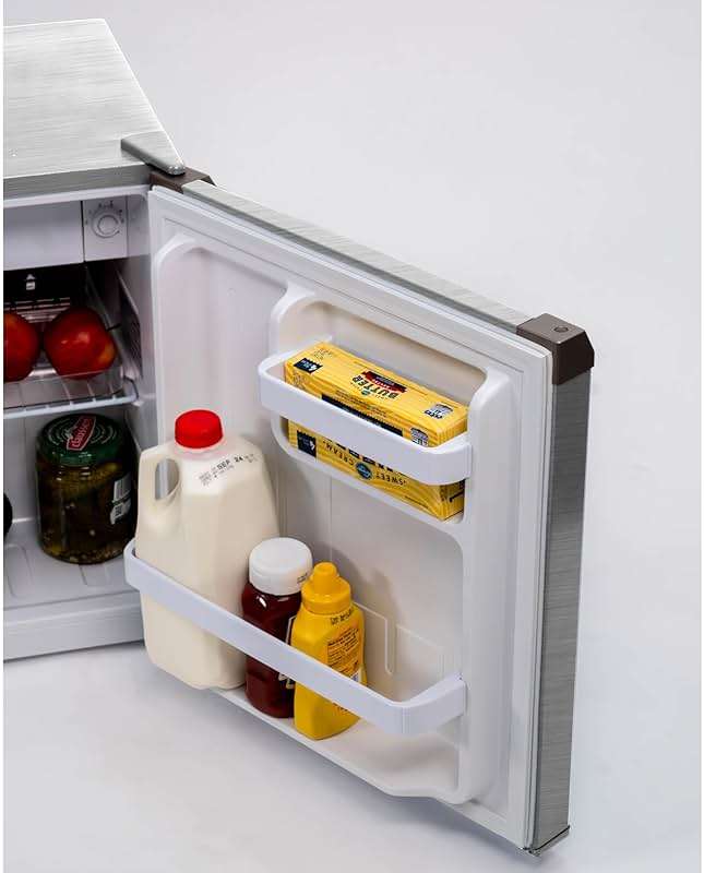 Frigidaire Retro Compact Mini Fridge with Freezer Compartment, Chrome Handles, Built-in Water Dispenser, (1.8 cu ft) - Image 7