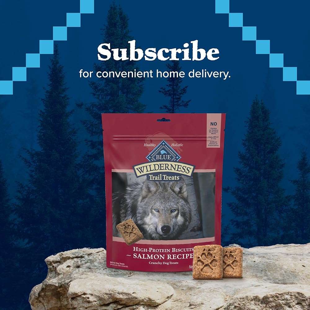 Blue Buffalo Wilderness Trail Treats Salmon Crunchy Dog Biscuits, Grain-Free & High-Protein, Bite-Sized Training Treats Made with Real Salmon & Natural Ingredients, 24-oz Bag - Image 6
