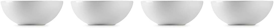 Le Creuset Stoneware Set of 4 Soup Bowls, 22 oz. (6.25") each, White - Image 4