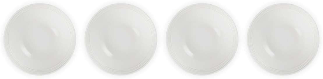 Le Creuset Stoneware Set of 4 Soup Bowls, 22 oz. (6.25") each, White - Image 5