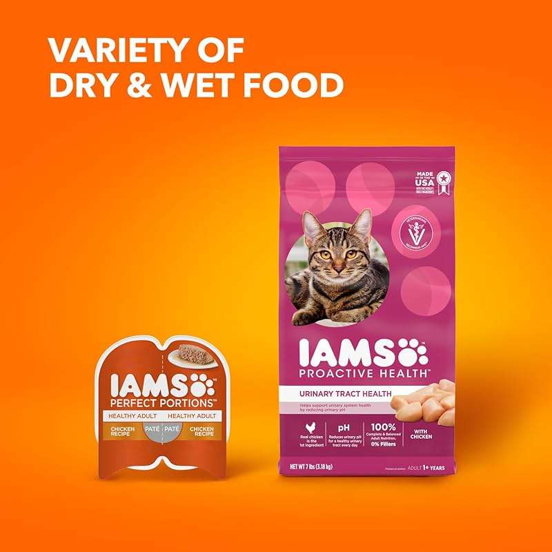 IAMS Proactive Health Dry Cat Food, Urinary Tract Health, Adult Cat Food Dry Recipe with Chicken, 7 lb. Bag - Image 13