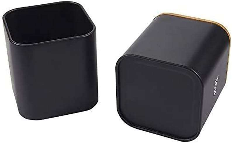 Juvale Coffee Tea Sugar Container Set - Black Iron Square, 3 Pack, 48 oz Each - Coffee Bean Storage & Sugar Storage - Countertop Kitchen Canisters with Tight Seal Lids - Image 9