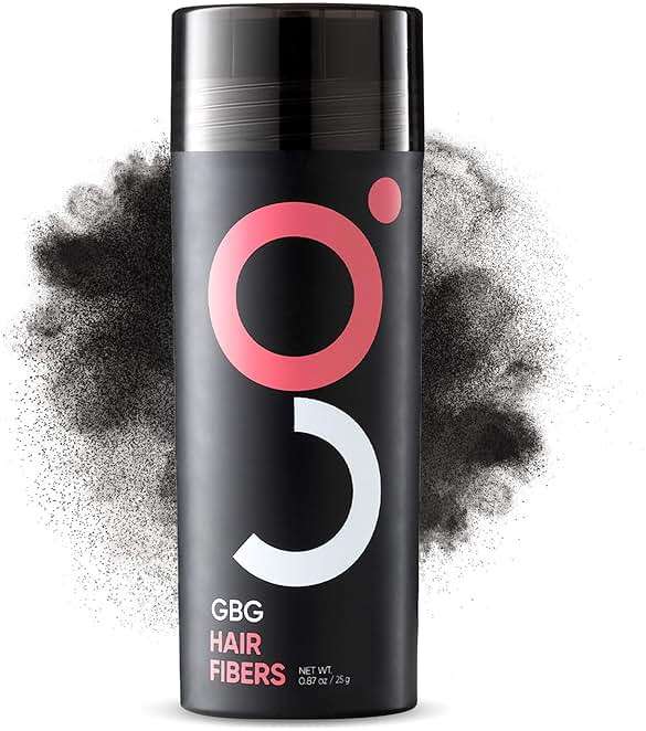 GBG Hair Fibers for Thinning Hair & Bald Spots (Dark Brown) - 25g Bottle - Conceals Hair Loss - Instant Cover Up & Volume in 30 Seconds, Hair Powder for Women & Men - Cruelty Free - Image 1