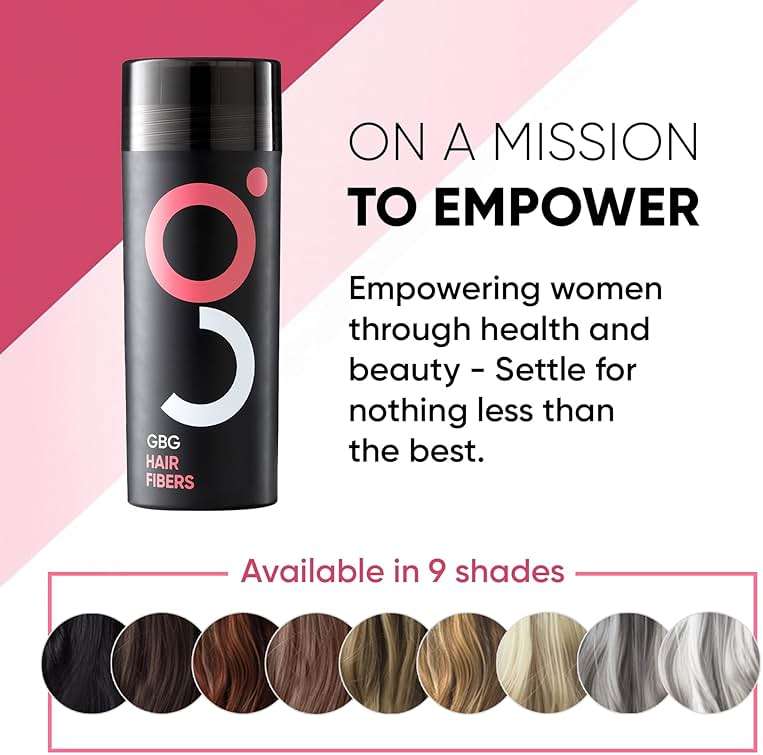 GBG Hair Fibers for Thinning Hair & Bald Spots (Dark Brown) - 25g Bottle - Conceals Hair Loss - Instant Cover Up & Volume in 30 Seconds, Hair Powder for Women & Men - Cruelty Free - Image 6