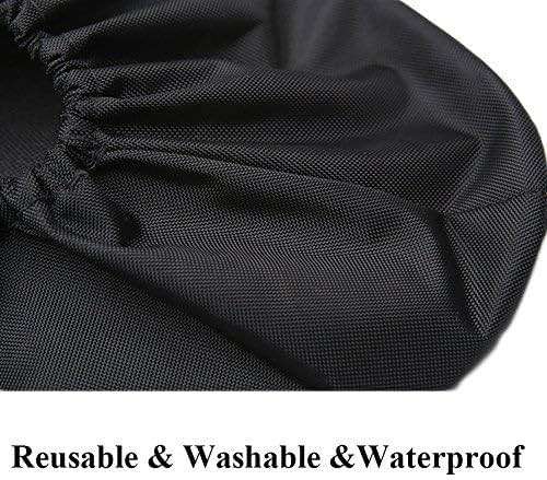 Jron 5 Pairs Premium Reusable Washable Shoe Cover Boot Covers for Contractors (5 Pairs | US 12-14 For Shoes/US 11-13 For Boots, Black) - Image 5
