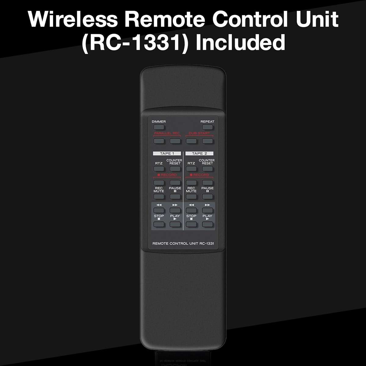 Tascam 202MKVII Double Cassette Deck Recorder with USB Port, Dual Cassette Deck - Image 7